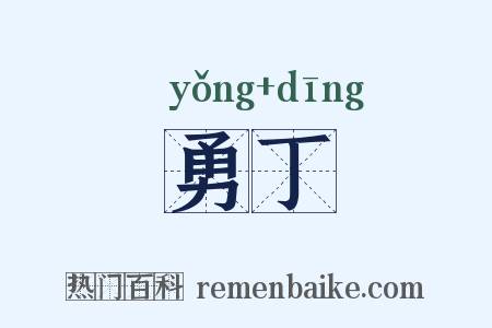 勇丁是什么意思的图片